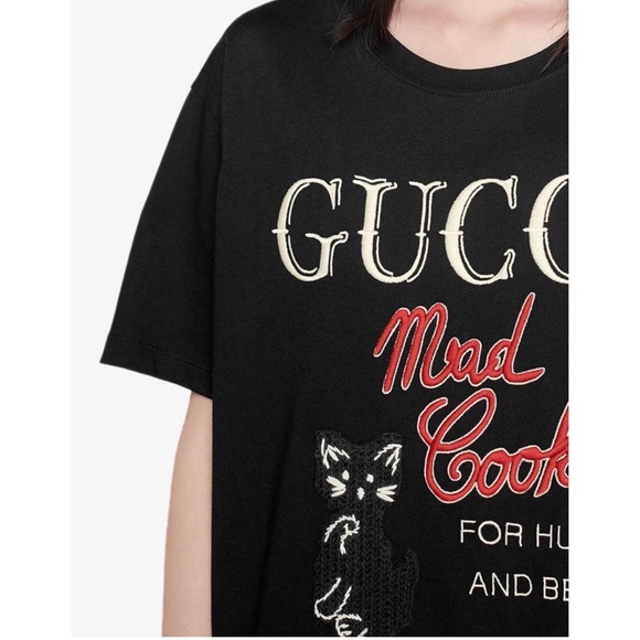 Gucci mad cookies embroidered T-shirt black - Picture 8 of 9